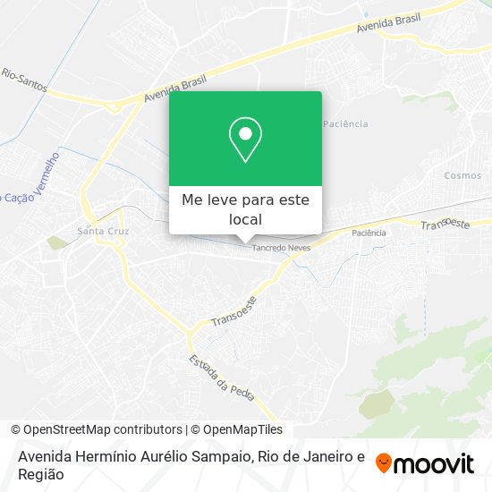 Avenida Hermínio Aurélio Sampaio mapa