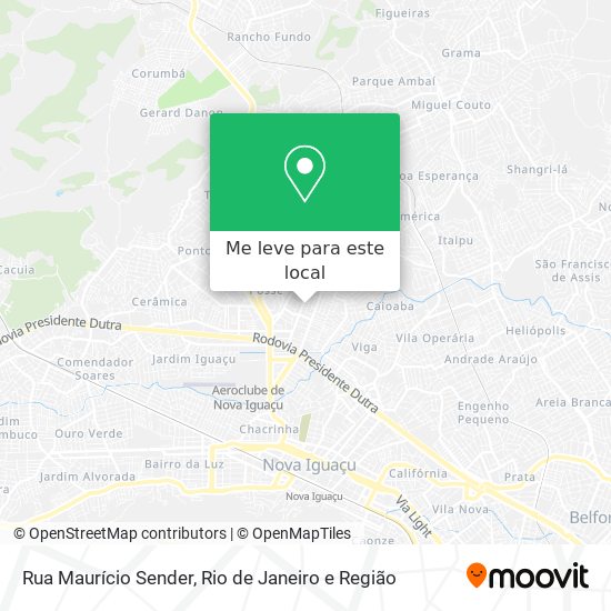 Rua Maurício Sender mapa