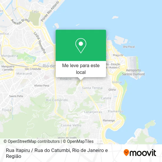Rua Itapiru / Rua do Catumbi mapa