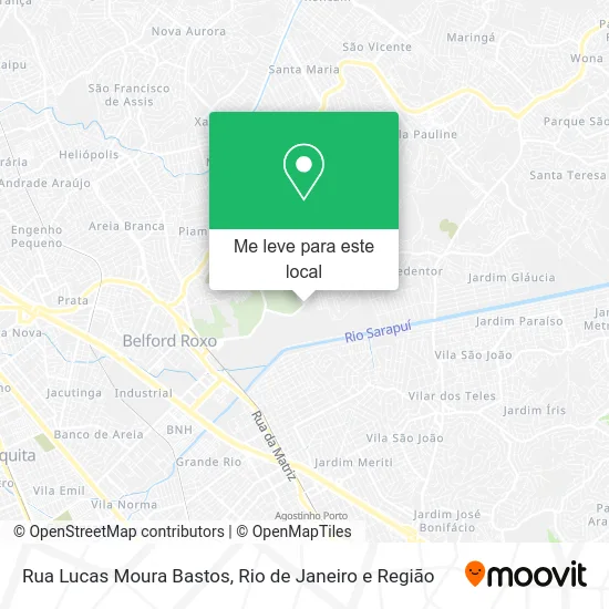 Rua Lucas Moura Bastos mapa