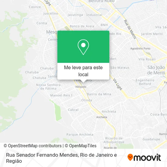 Rua Senador Fernando Mendes mapa