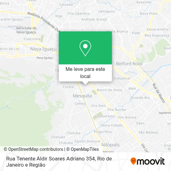 Rua Tenente Aldir Soares Adriano 354 mapa