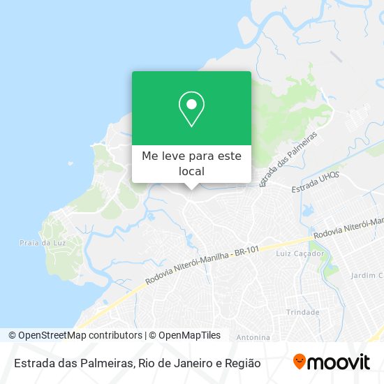 Estrada das Palmeiras mapa