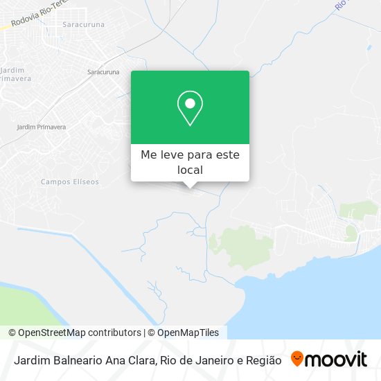 Jardim Balneario Ana Clara mapa