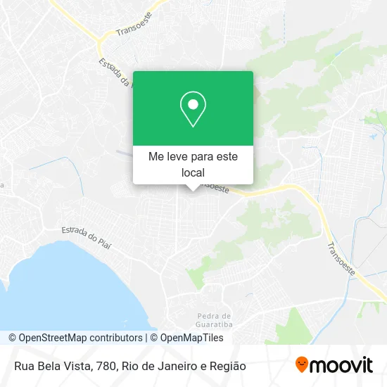 Rua Bela Vista, 780 mapa