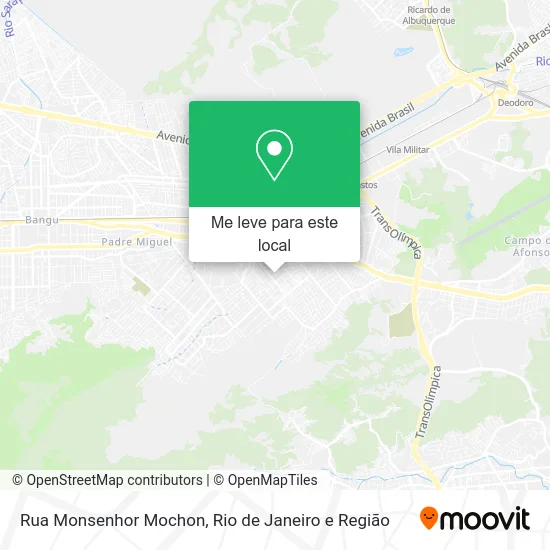Rua Monsenhor Mochon mapa