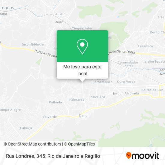 Rua Londres, 345 mapa