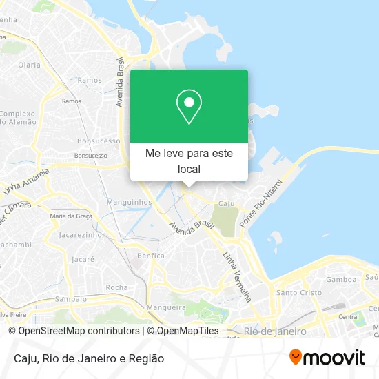 Caju mapa
