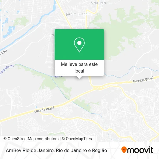 AmBev Rio de Janeiro mapa