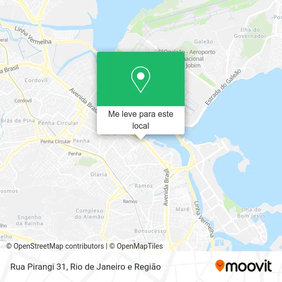 Rua Pirangi 31 mapa