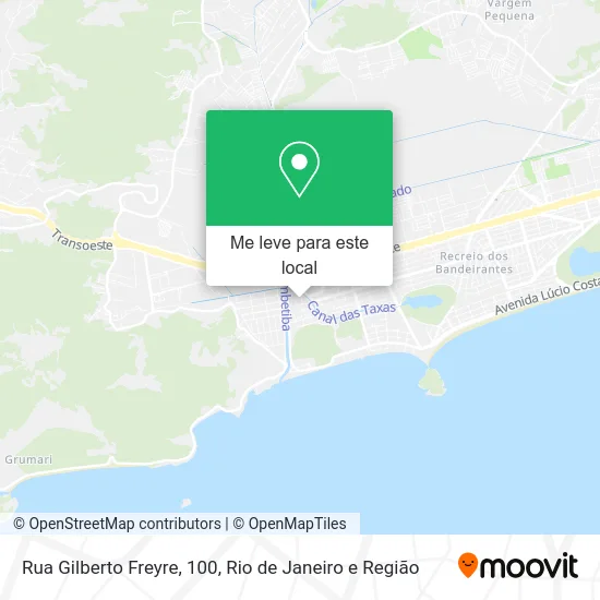 Rua Gilberto Freyre, 100 mapa