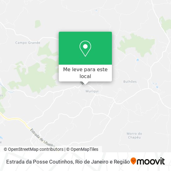 Estrada da Posse Coutinhos mapa