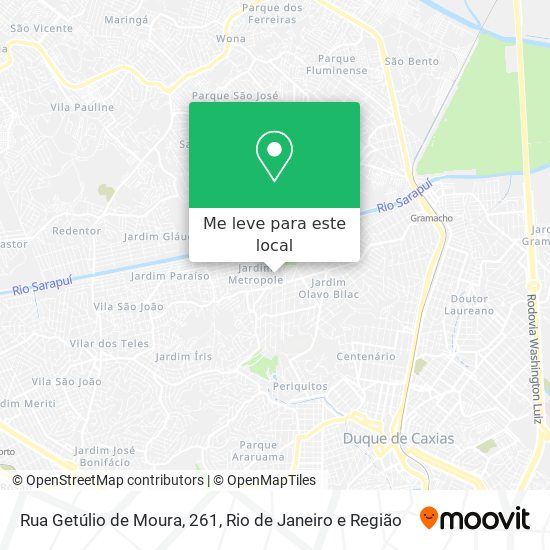 Rua Getúlio de Moura, 261 mapa