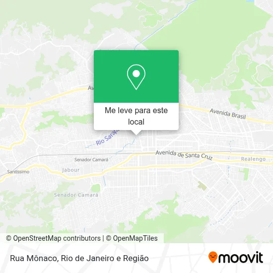 Rua Mônaco mapa