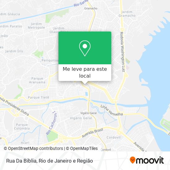 Rua Da Biblia mapa