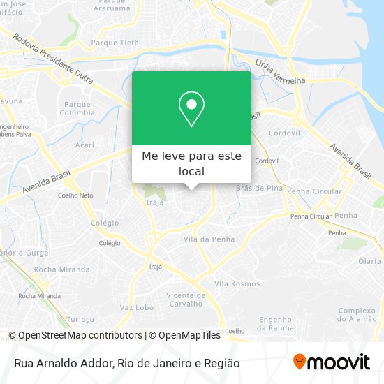 Rua Arnaldo Addor mapa