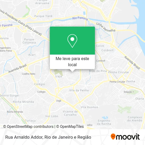 Rua Arnaldo Addor mapa