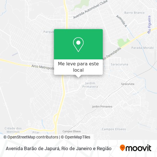 Avenida Barão de Japurá mapa
