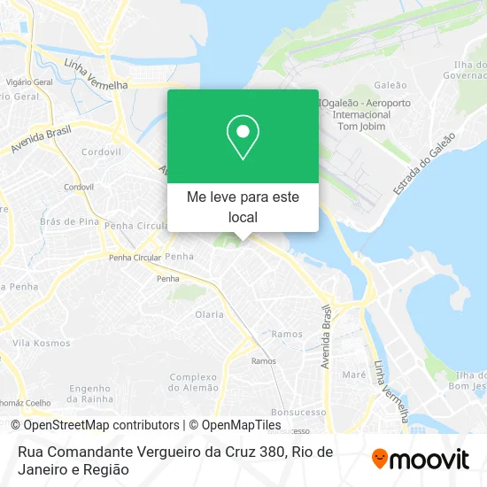 Rua Comandante Vergueiro da Cruz 380 mapa
