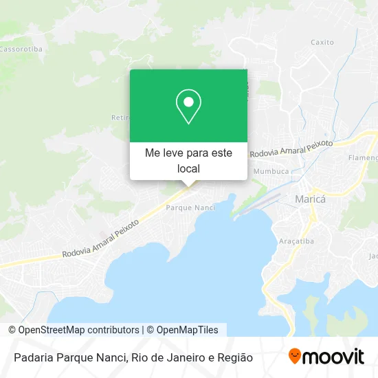 Padaria Parque Nanci mapa