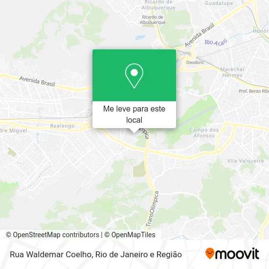 Rua Waldemar Coelho mapa