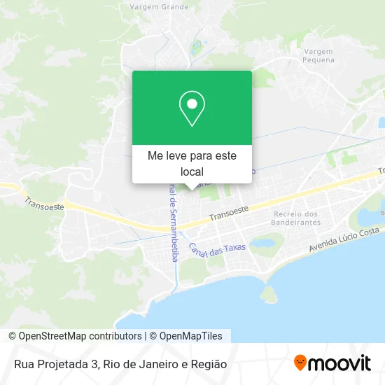 Rua Projetada 3 mapa