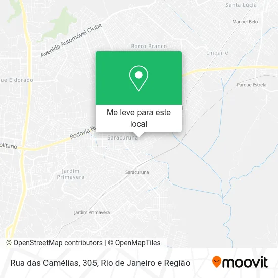 Rua das Camélias, 305 mapa