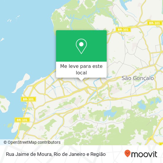 Rua Jaime de Moura mapa