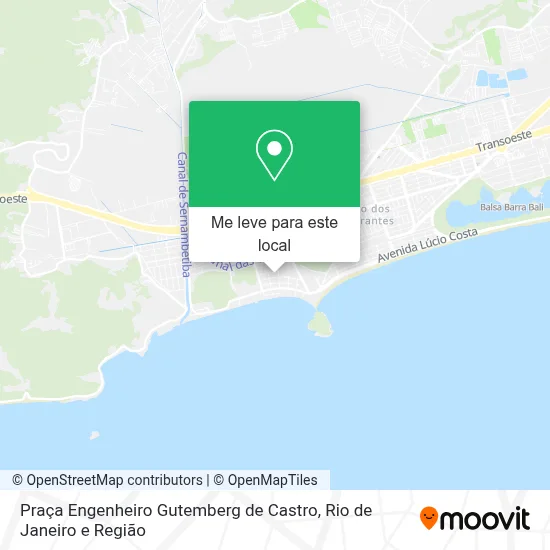 Praça Engenheiro Gutemberg de Castro mapa