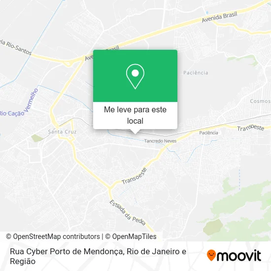 Rua Cyber Porto de Mendonça mapa