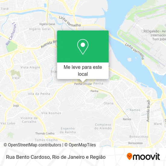 Rua Bento Cardoso mapa