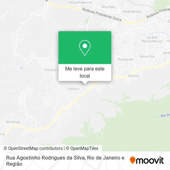 Rua Agostinho Rodrigues da Silva mapa