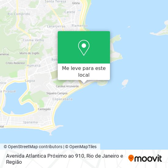 Avenida Atlantica Próximo ao 910 mapa