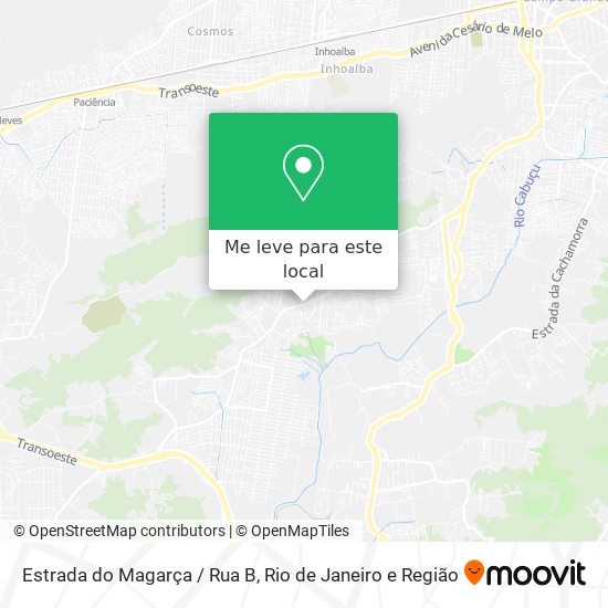 Estrada do Magarça / Rua B mapa
