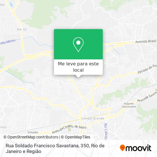 Rua Soldado Francisco Savastana, 350 mapa
