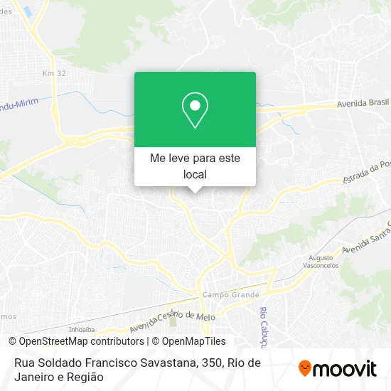 Rua Soldado Francisco Savastana, 350 mapa