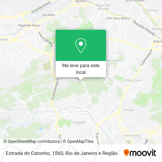 Estrada do Catonho, 1560 mapa