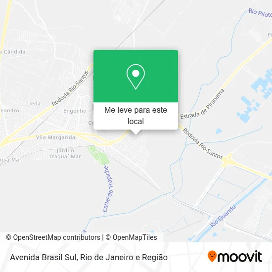 Avenida Brasil Sul mapa
