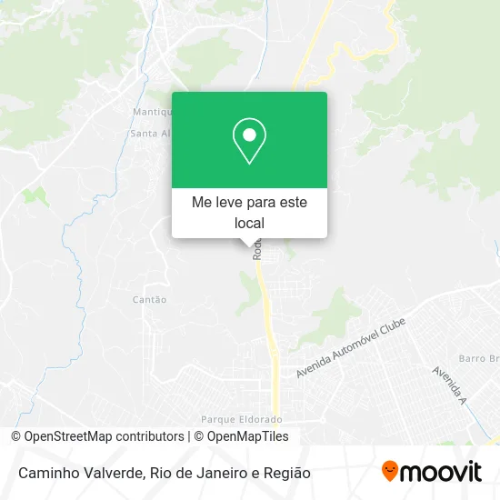 Caminho Valverde mapa