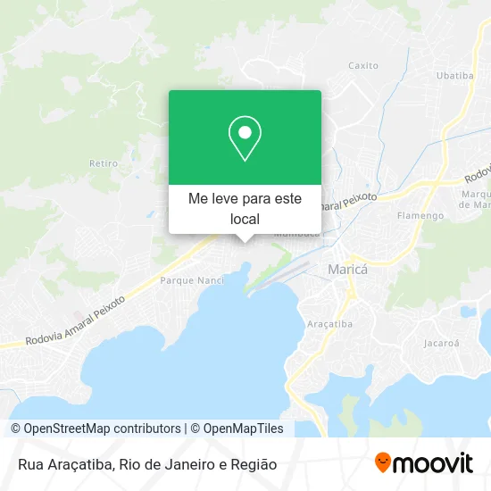 Rua Araçatiba mapa