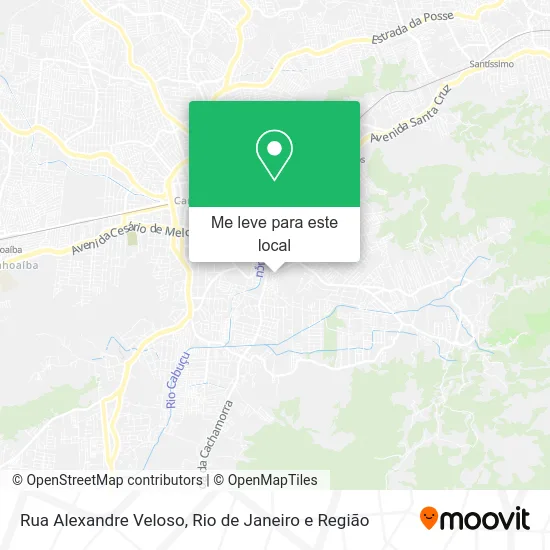 Rua Alexandre Veloso mapa