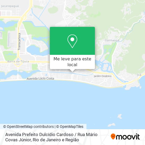 Avenida Prefeito Dulcídio Cardoso / Rua Mário Covas Júnior mapa