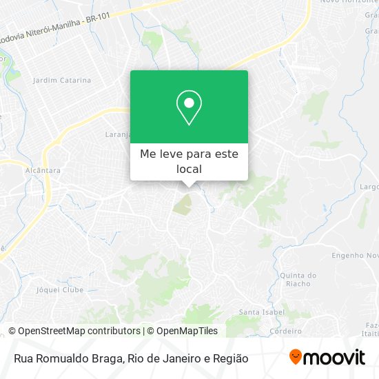 Rua Romualdo Braga mapa