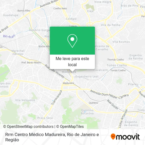 Rrm Centro Médico Madureira mapa