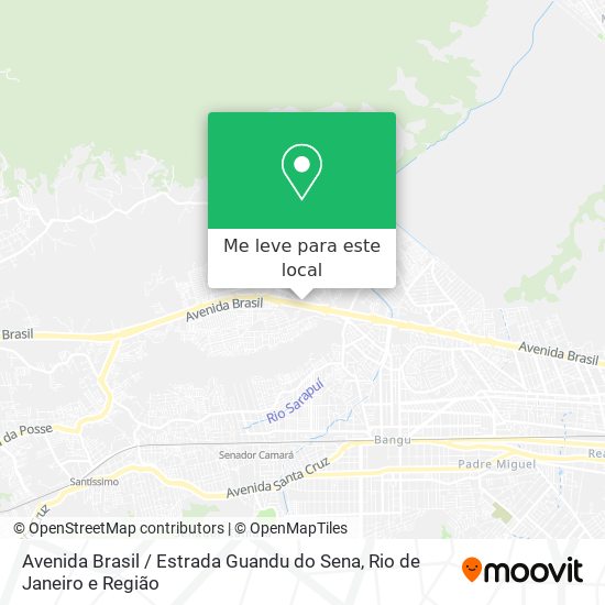 Avenida Brasil / Estrada Guandu do Sena mapa