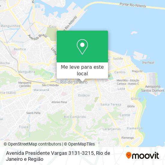 Avenida Presidente Vargas 3131-3215 mapa