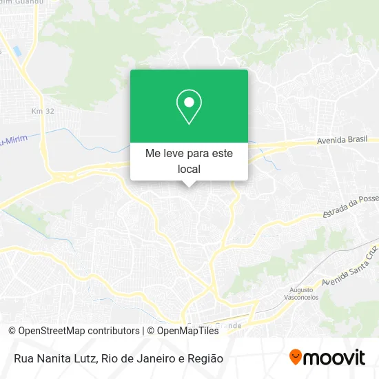 Rua Nanita Lutz mapa