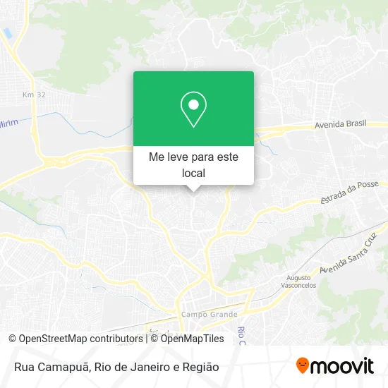 Rua Camapuã mapa