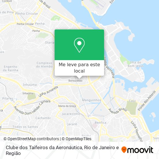 Clube dos Taifeiros da Aeronáutica mapa