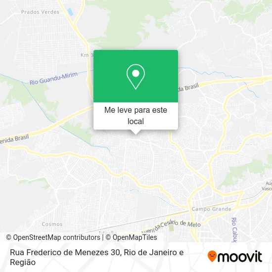 Rua Frederico de Menezes 30 mapa